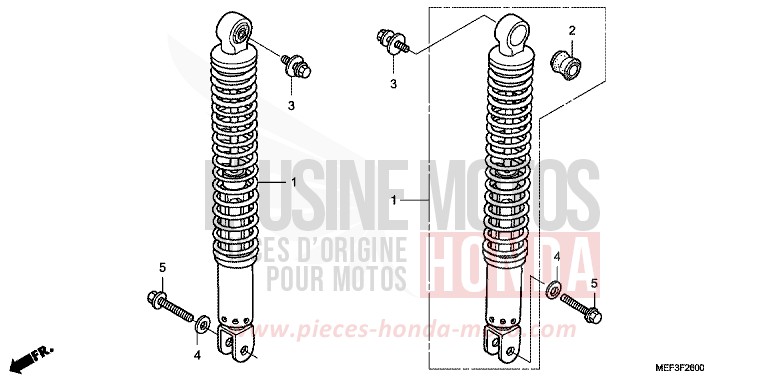 REAR CUSHION for SW-T400 ABS PEARL SUNBEAM WHITE (NHA66) from 2009